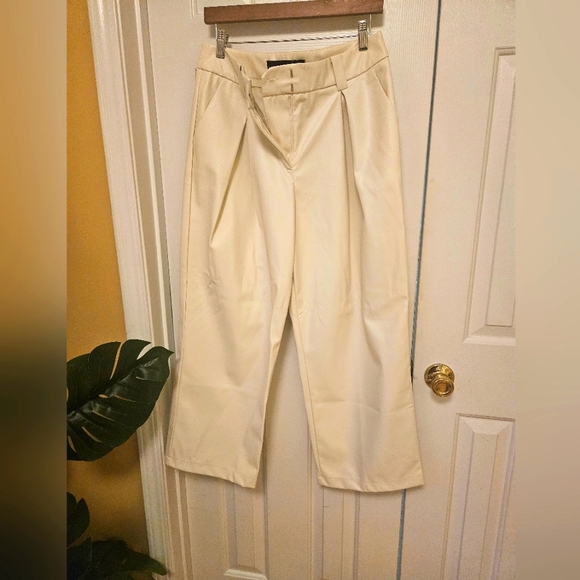 New York & Company Pants - Cream Wide-Leg Pants GABRIELLE UNION
